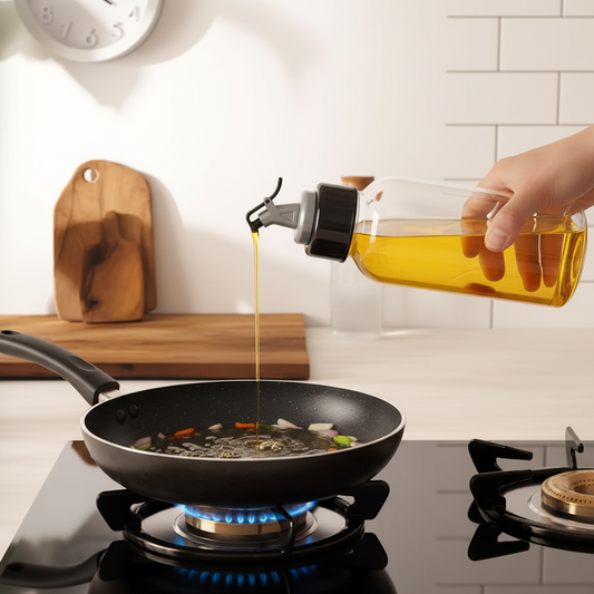 Oil Dispenser Cooking Scene