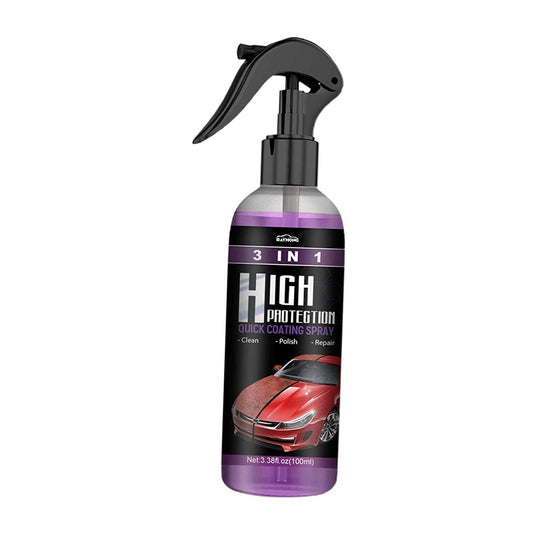 3-in-1 Hydrophobic Nano Coating Spray | Clean, Polish & Repair Scratches | Pack of 2
