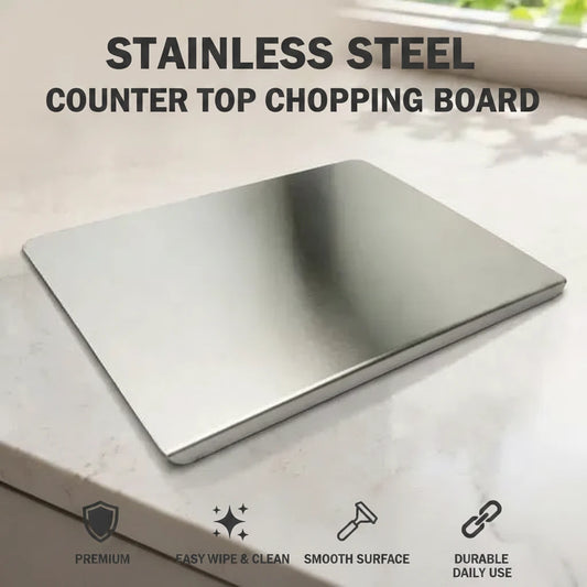 Stainless Steel Chopping Board, Heavy Duty Chopping Board for Vegetables & Meats (Pack of 1)