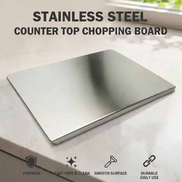 Stainless Steel Chopping Board, Heavy Duty Chopping Board for Vegetables & Meats (Pack of 1)