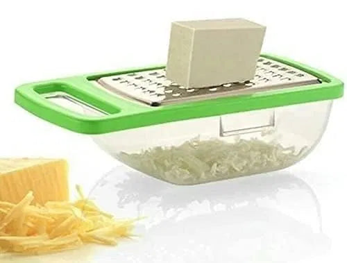 Stainless Steel Cheese & Vegetable Grater with Collection Container
