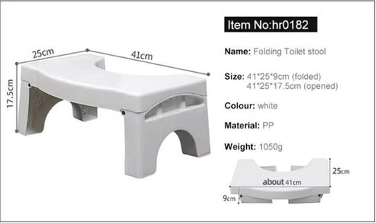 Foldable Toilet Foot Stool | Squat Posture Aid for Better Digestion