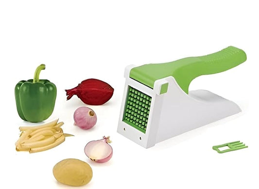 Heavy Duty Manual Vegetable Chipper & French Fry Cutter with Container