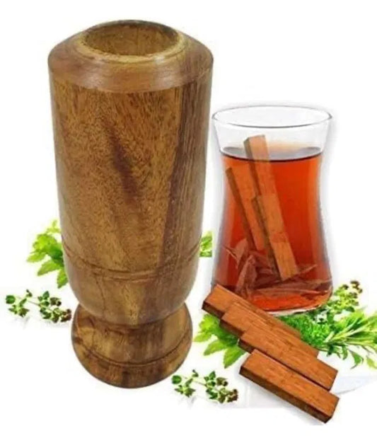 Vijaysar Wooden Tumbler | Ayurvedic Sugar Balance Water Glass | Pterocarpus Marsupium