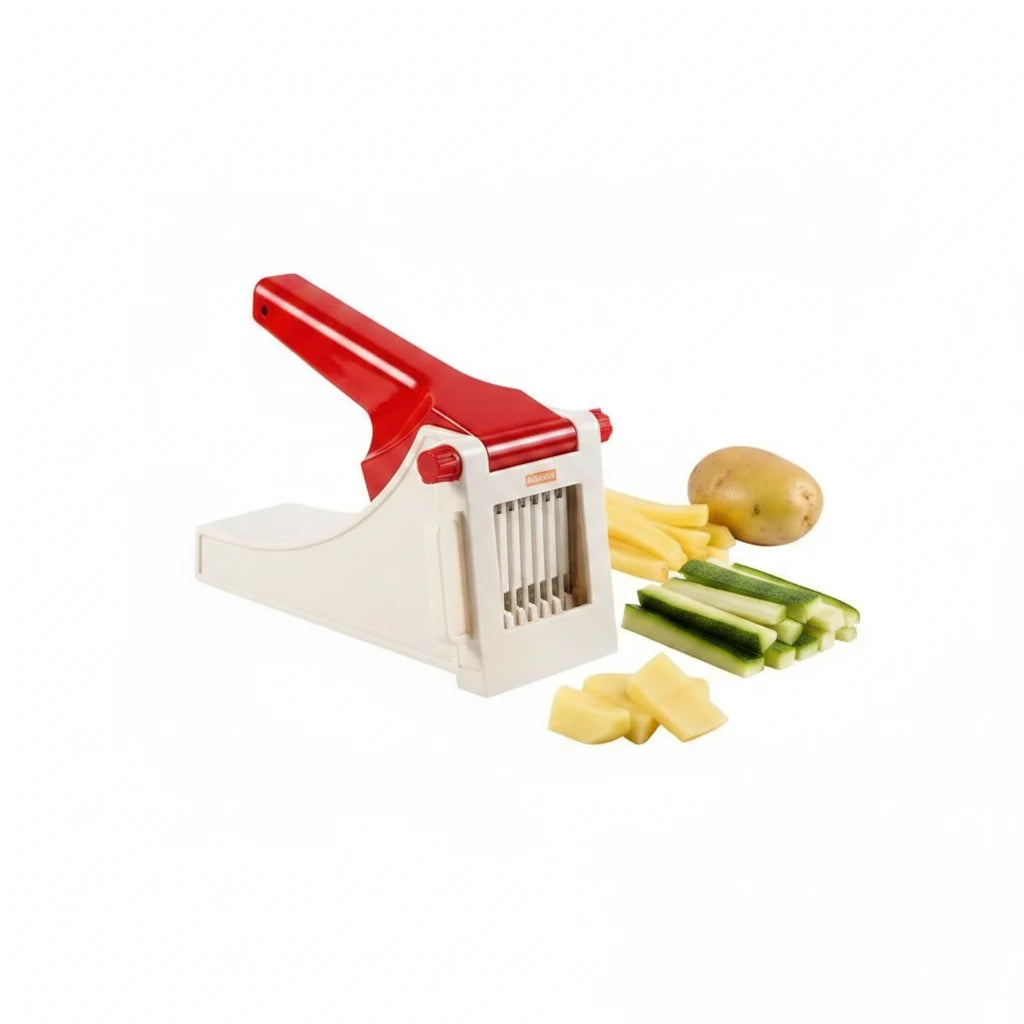 Heavy Duty Manual Vegetable Chipper & French Fry Cutter with Container