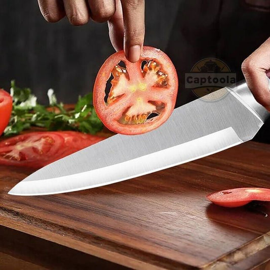 Stainless Steel Chef's Kitchen Knife | Sharp Multi-Purpose Cutting Knife