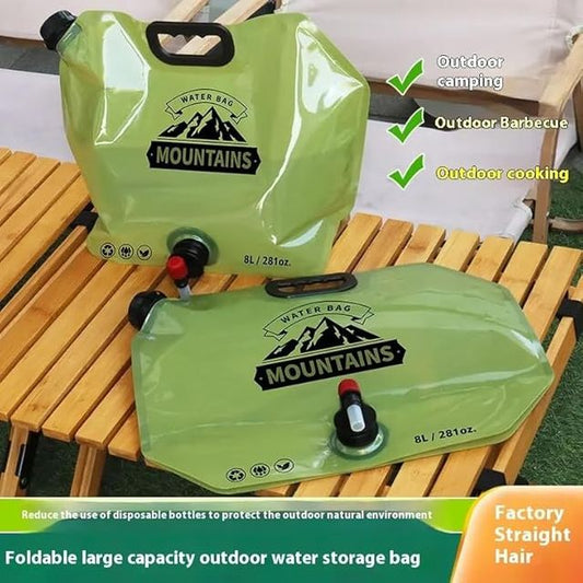 Foldable Outdoor Water Storage Bag 8L | Camping, BBQ & Travel Water Carrier