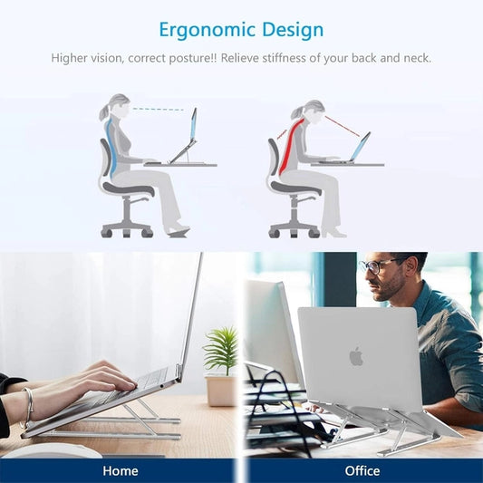 Foldable Aluminium Laptop Stand | Adjustable & Portable
