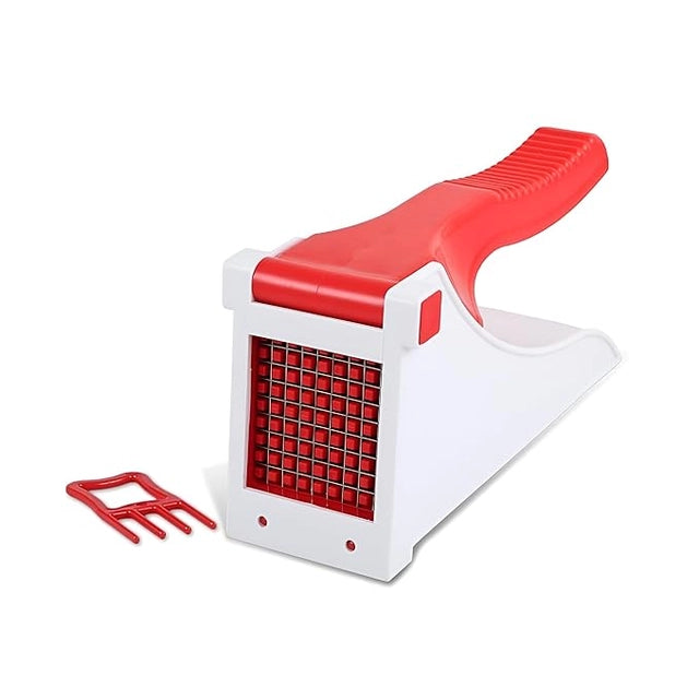 Heavy Duty Manual Vegetable Chipper & French Fry Cutter with Container