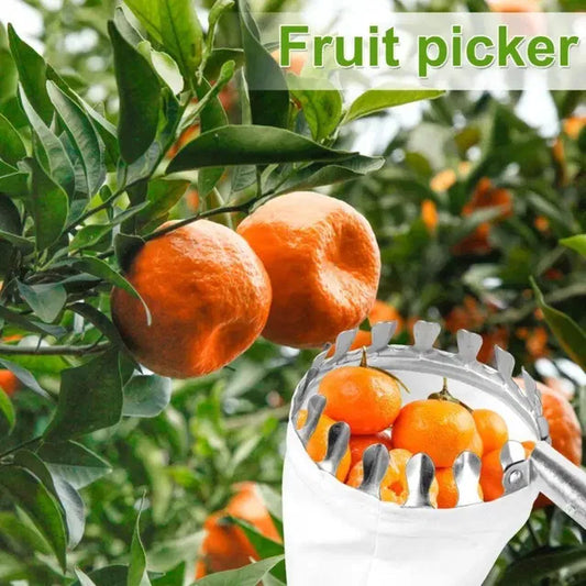 Fruit Picker Tool with Catching Bag | Harvest Oranges, Mangoes & More