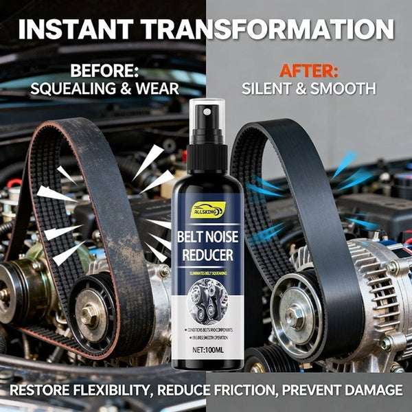 Engine Belt Noise Reducer Spray | Stops Squealing & Restores Flexibility | Pack of 2