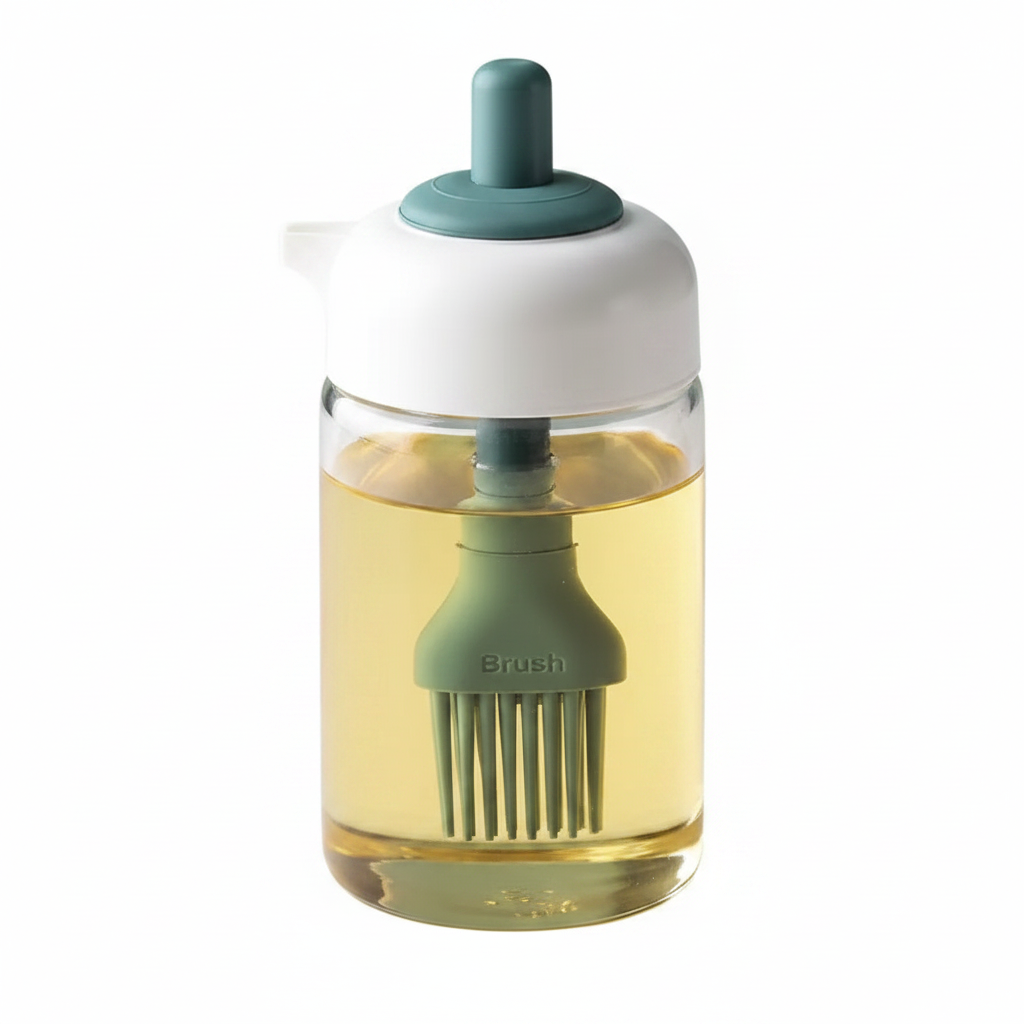 Oil Dispenser with Brush - White Background