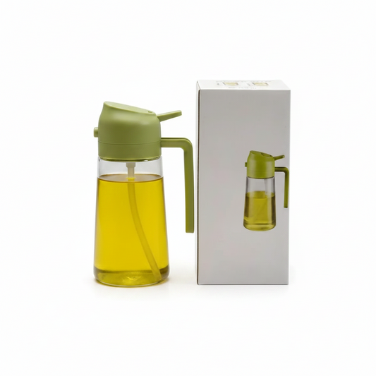 2-in-1 Oil Sprayer & Dispenser Bottle for Kitchen – 500ml