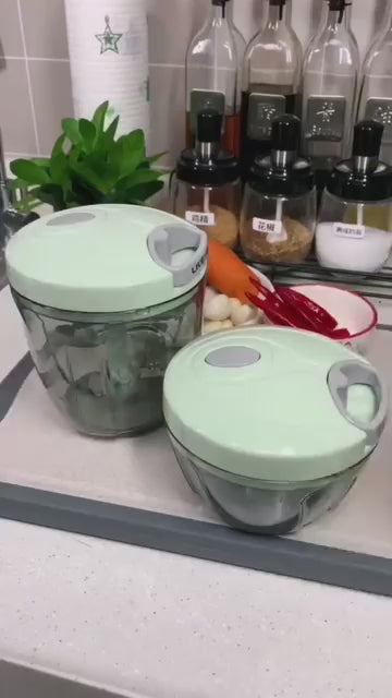 Big Plastic Handy Chopper XL - Vegetable, Fruit & Onion Chopper | 1000ml